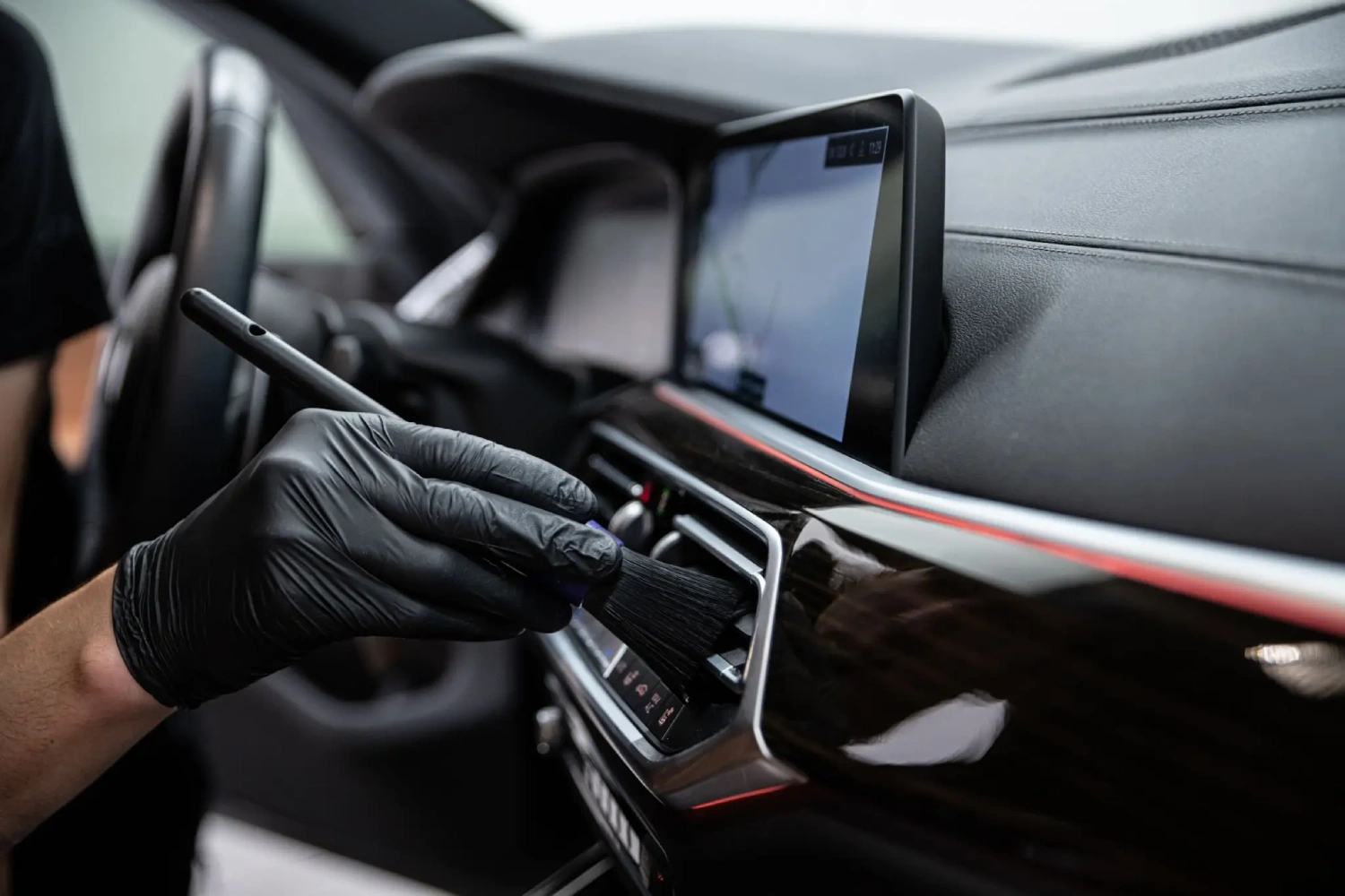 Detailing car interior components